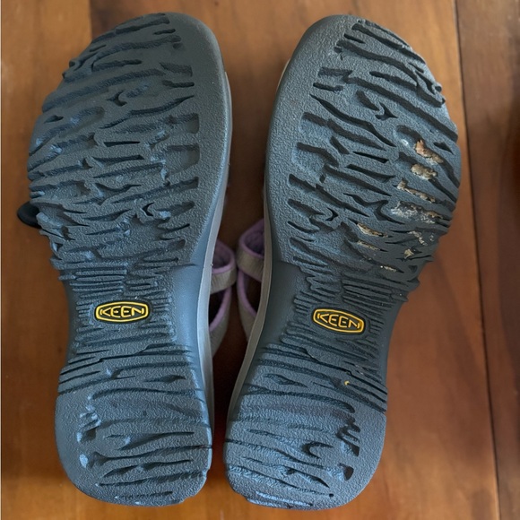 KEEN Women's Sandals Whisper 5127-BRRG Grey/Purple Suede Hiking Bungee Shoes 8.5 - Picture 9 of 9
